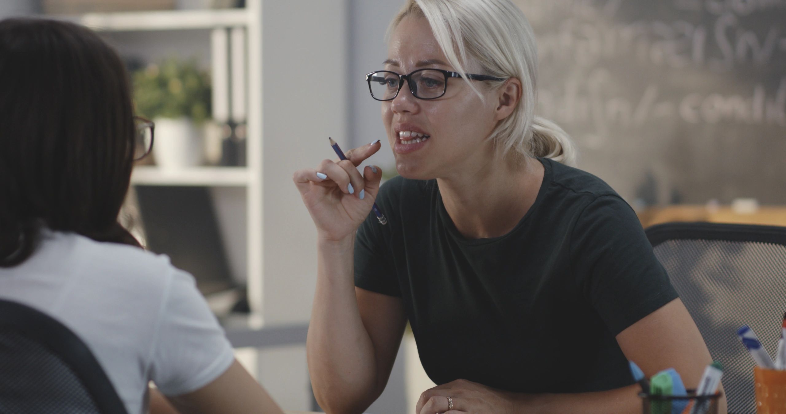 Supportive one-on-one coaching session