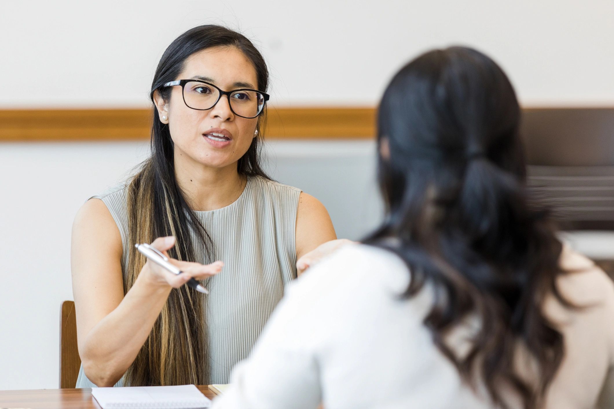 Support conversation between a professional caregiver and client